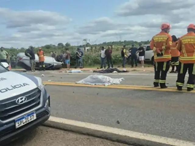 Acidente entre dois carros mata quatro pessoas da mesma família em Diamantino