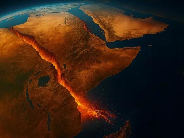 medições mostram a rapidez com que o continente está se dividindo - e um novo oceano está crescendo