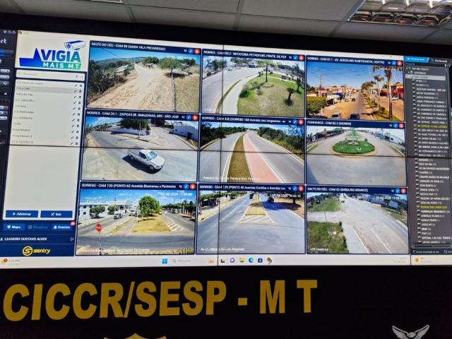 Câmeras do Vigia Mais MT permitem ao Governo recuperar R$ 19,6 milhões em veículos roubados e furtados