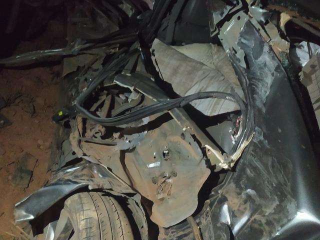 Grave acidente na MT 208, envolvendo um caminhão e um Honda Civic