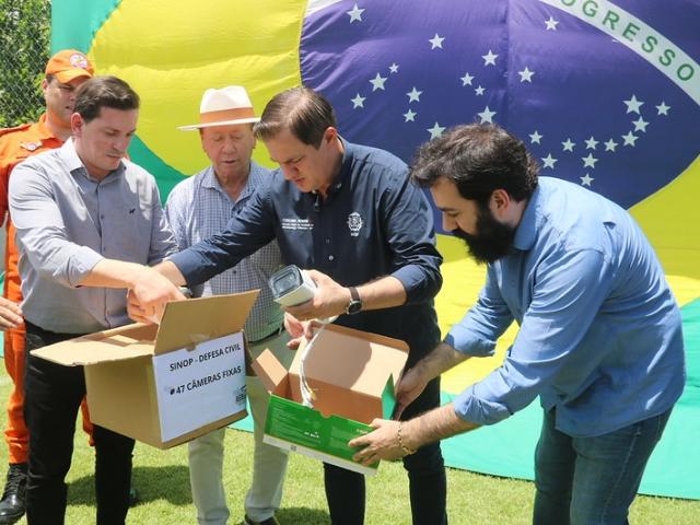 Sinop recebe 47 câmeras de segurança fixas para monitorar os Parques Municipais e Depósito de Resíduos Sólidos