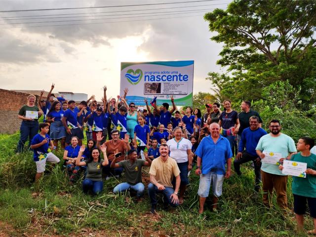 Meio Ambiente e Desenvolvimento Sustentável realiza lançamento de décima sétima nascente através do Adote uma Nascente