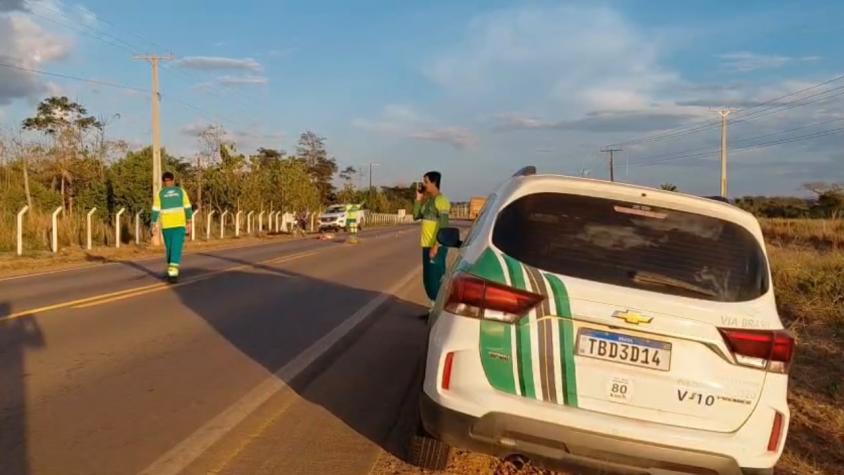 Idoso morre após ser atropelado por carreta na MT-208, próximo ao Posto G3, em Carlinda