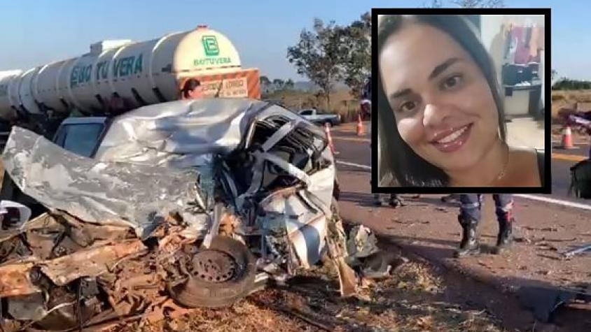 Filha de servidora invade contramão, bate de frente com caminhão e morre na MT-130