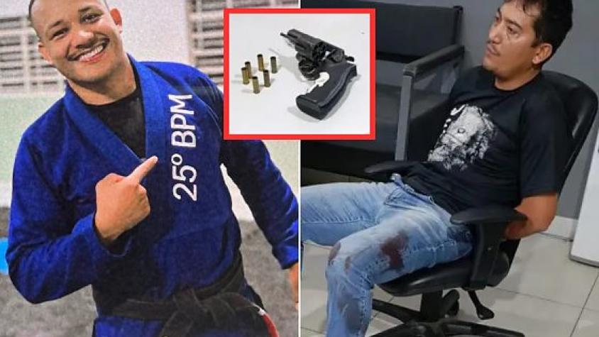 Assassino descarregou arma contra cabo da PM durante aula de artes marciais em Várzea Grande