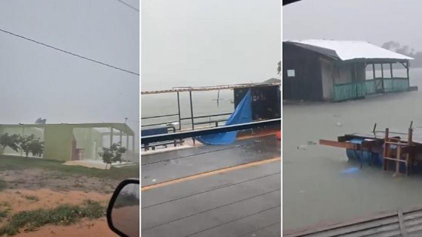 Temporal arrasta casas flutuantes no Rio Teles Pires, vira barcos e deixa rastro de destruição em MT; vídeos