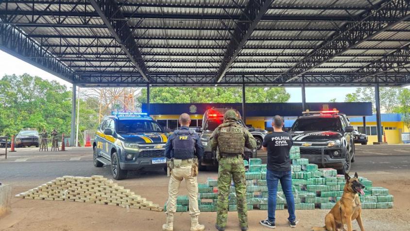 Forças de segurança apreendem 550 quilos de cocaína e causam R$ 9,9 milhões de prejuízo às facções